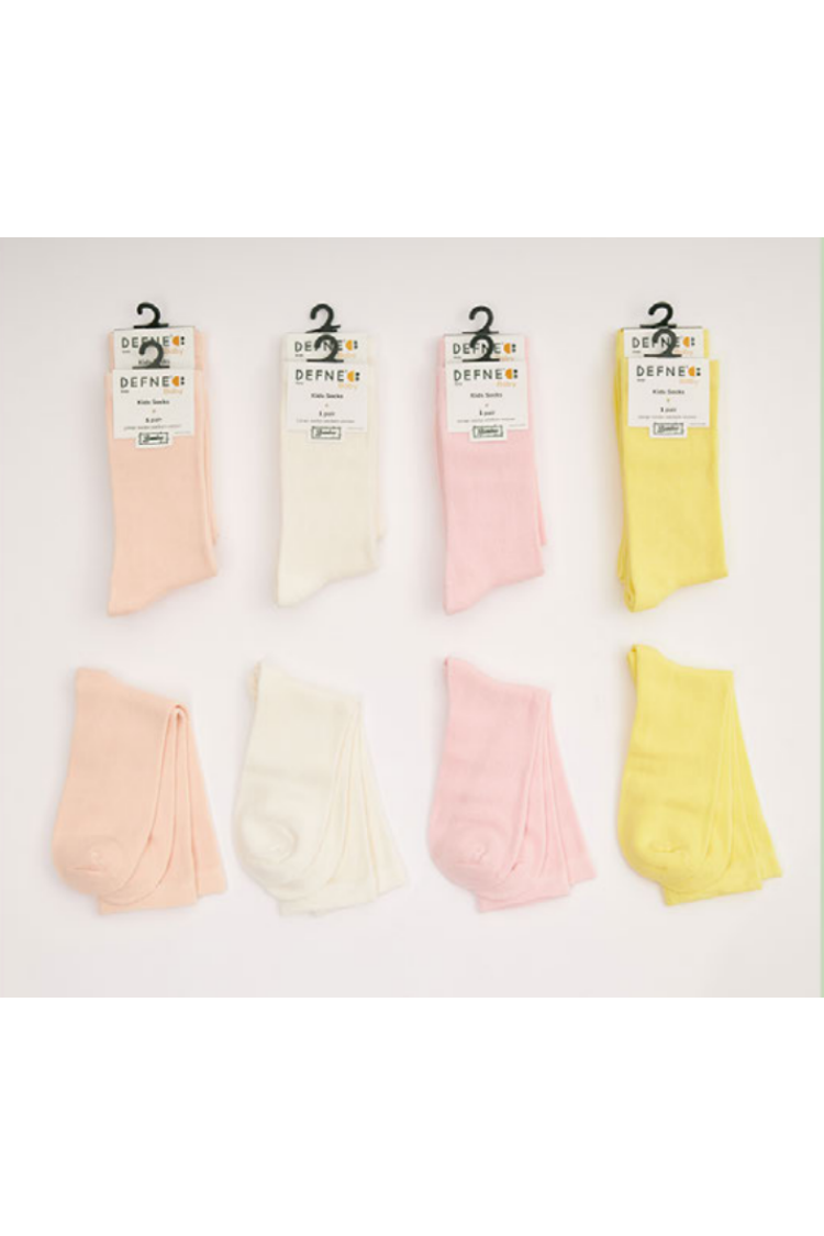 Wholesale 12-Piece Kids Bamboo Socks - Brand: Defne - Kids & Baby Clothes Wholesale - Globality Store