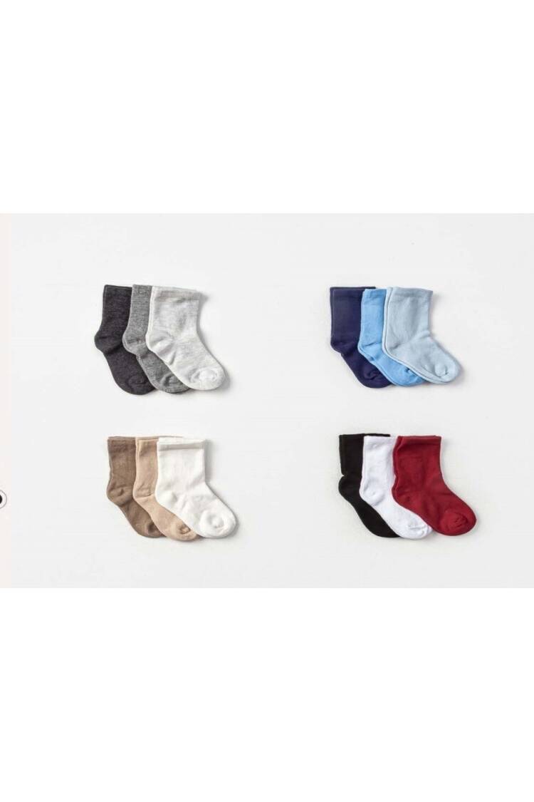 Wholesale 12pcs Baby Boy Socks 6-12M - Brand: Defne - Kids & Baby Clothes Wholesale - Globality Store