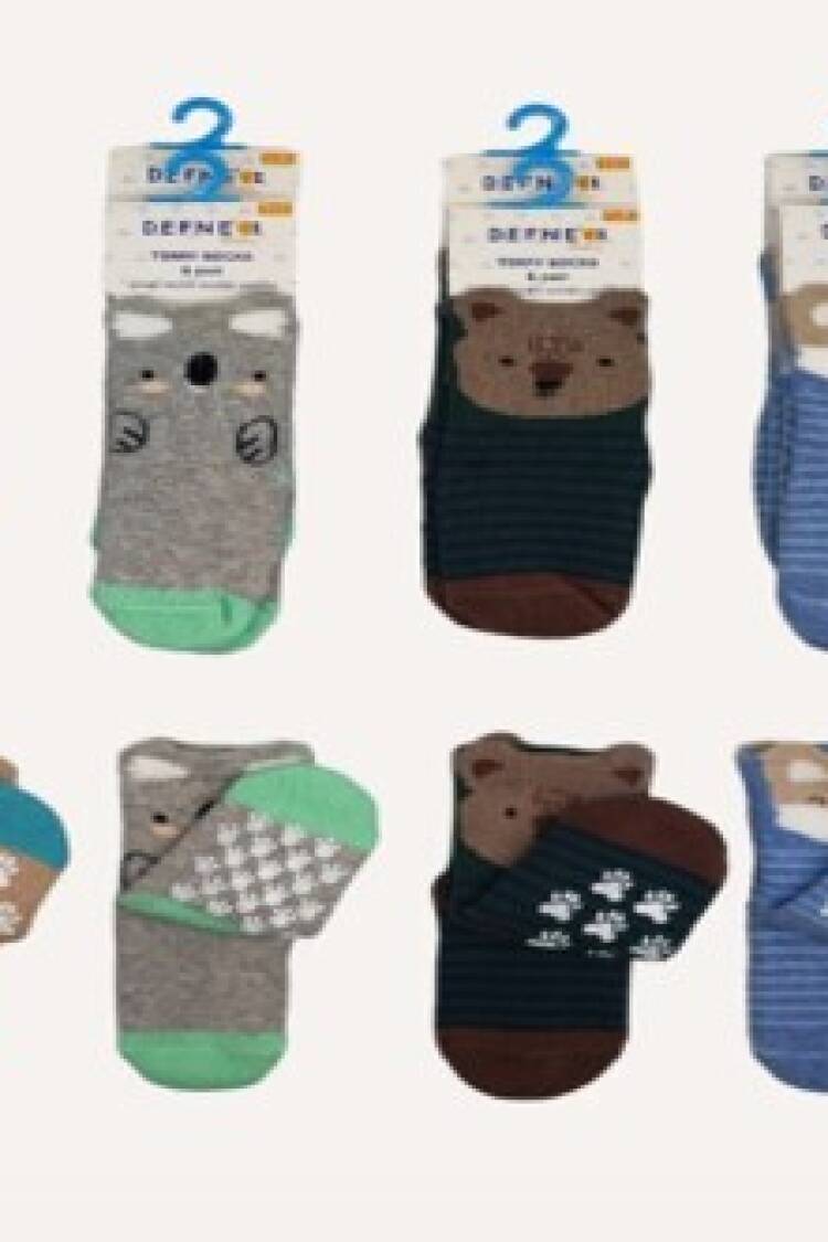 Wholesale 12pcs Baby Boy Terry Socks 6-12M - Brand: Defne - Kids & Baby Clothes Wholesale - Globality Store