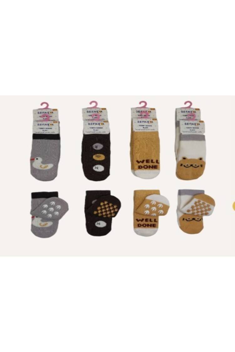 Wholesale 12pcs Baby Boys Socks 18-24M - Brand: Defne - Kids & Baby Clothes Wholesale - Globality Store