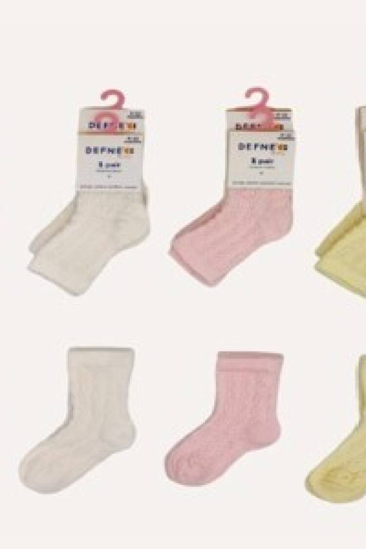 Wholesale 12pcs Baby Girl Socks 12-18M - Brand: Defne - Kids & Baby Clothes Wholesale - Globality Store