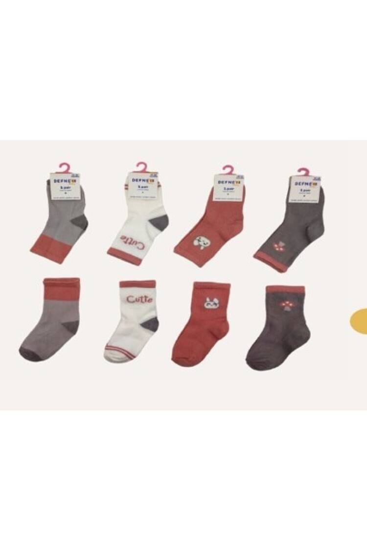 Wholesale 12pcs Baby Girl Socks 6-12M - Brand: Defne - Kids & Baby Clothes Wholesale - Globality Store