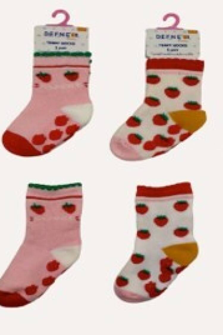 Wholesale 12pcs Baby Girl Towel Socks 18-24M - Brand: Defne - Kids & Baby Clothes Wholesale - Globality Store