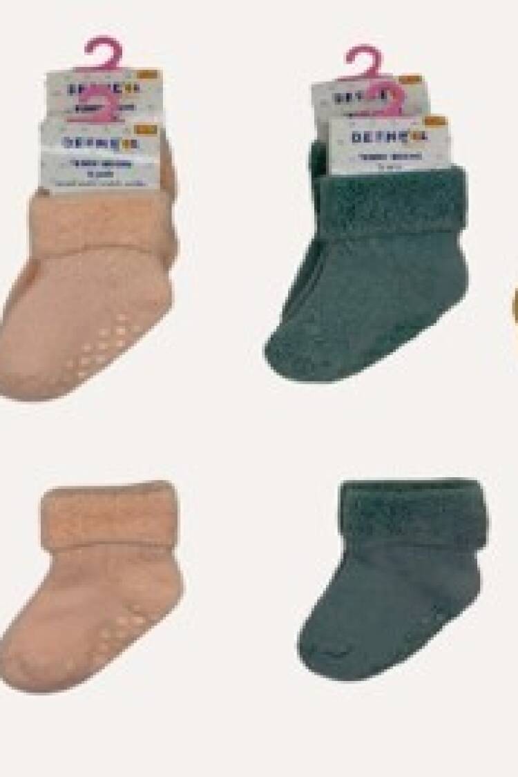 Wholesale 12pcs Baby Girl Towel Socks 18-24M - Brand: Defne - Kids & Baby Clothes Wholesale - Globality Store