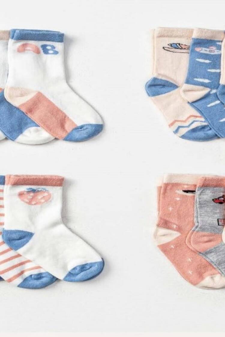 Wholesale 12pcs Girls Sockette Socks 3-4Y - Brand: Defne - Kids & Baby Clothes Wholesale - Globality Store