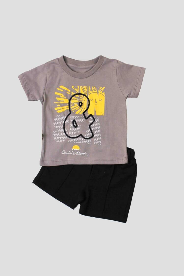 Wholesale 2-Piece Baby Boys T-shirt and Shorts Set 6-24M - Brand: Kidexs - Kids & Baby Clothes Wholesale - Globality Store