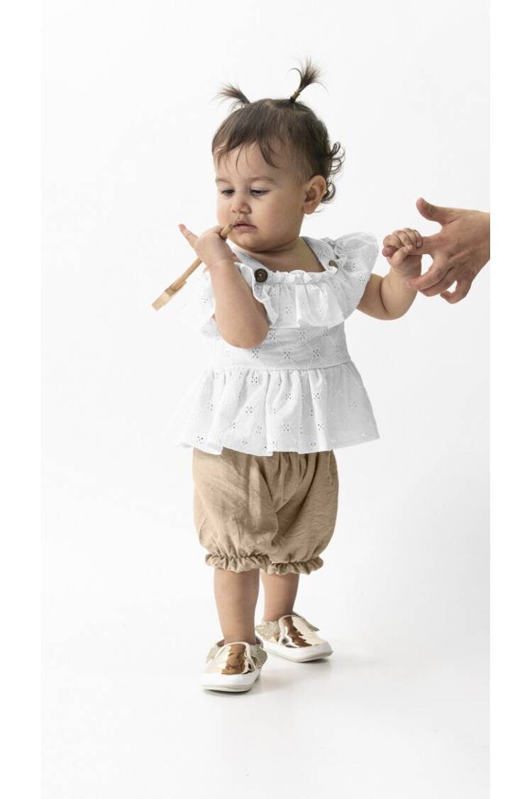 Wholesale 2-Piece Baby Girls Blouse Set With Shorts 6-18M - Brand: Wecan - Kids & Baby Clothes Wholesale - Globality Store
