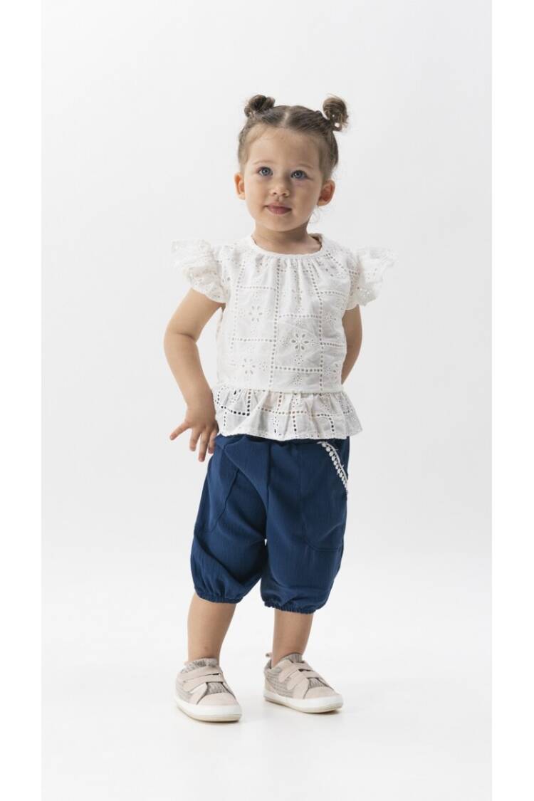 Wholesale 2-Piece Baby Girls Blouse Set With Shorts 6-18M - Brand: Wecan - Kids & Baby Clothes Wholesale - Globality Store