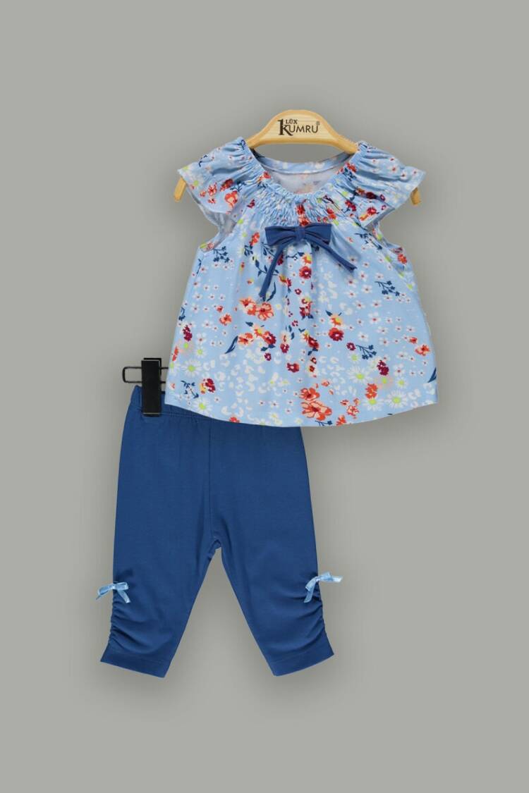 Wholesale 2-Piece Baby Girls Blouse Sets with Leggings 6-18M - Brand: Kumru Bebe - Kids & Baby Clothes Wholesale - Globality Store