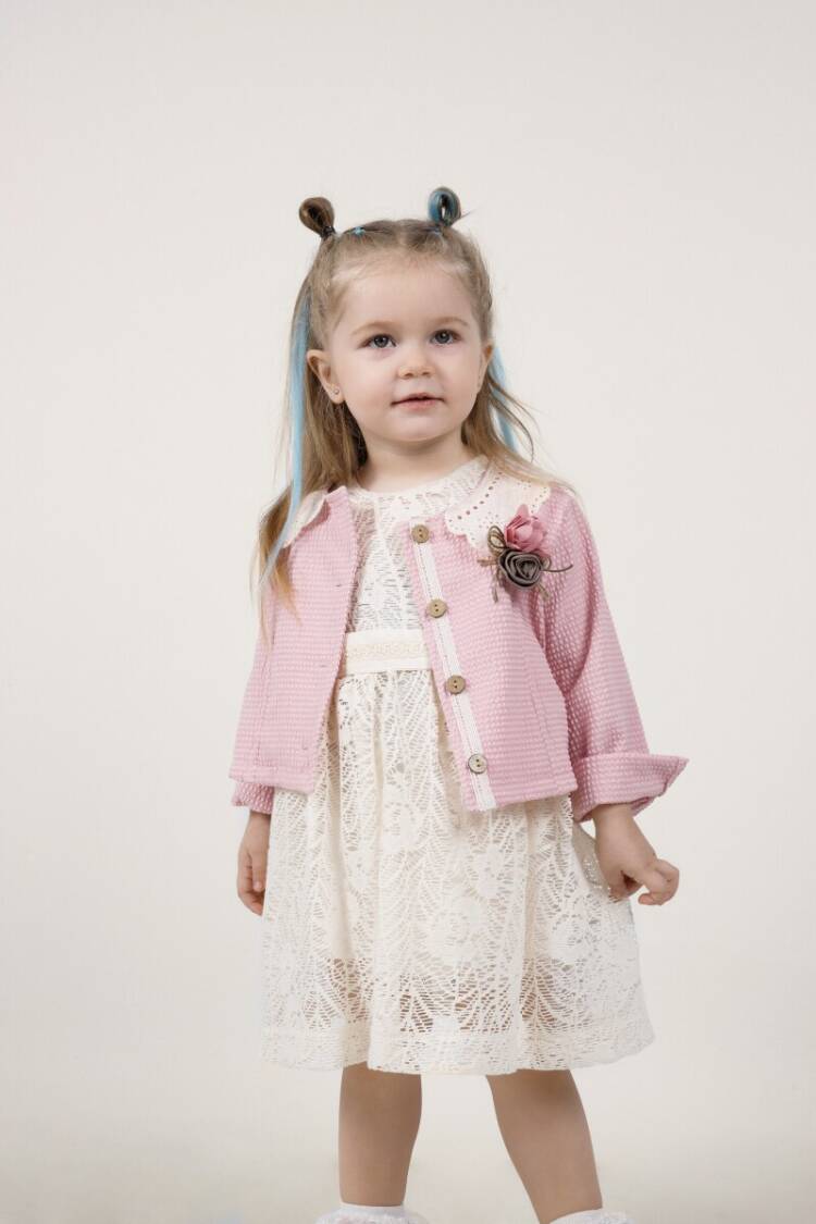Wholesale 2-Piece Baby Girls Dress with Jacket 9-24M - Brand: Miss Lore - Kids & Baby Clothes Wholesale - Globality Store