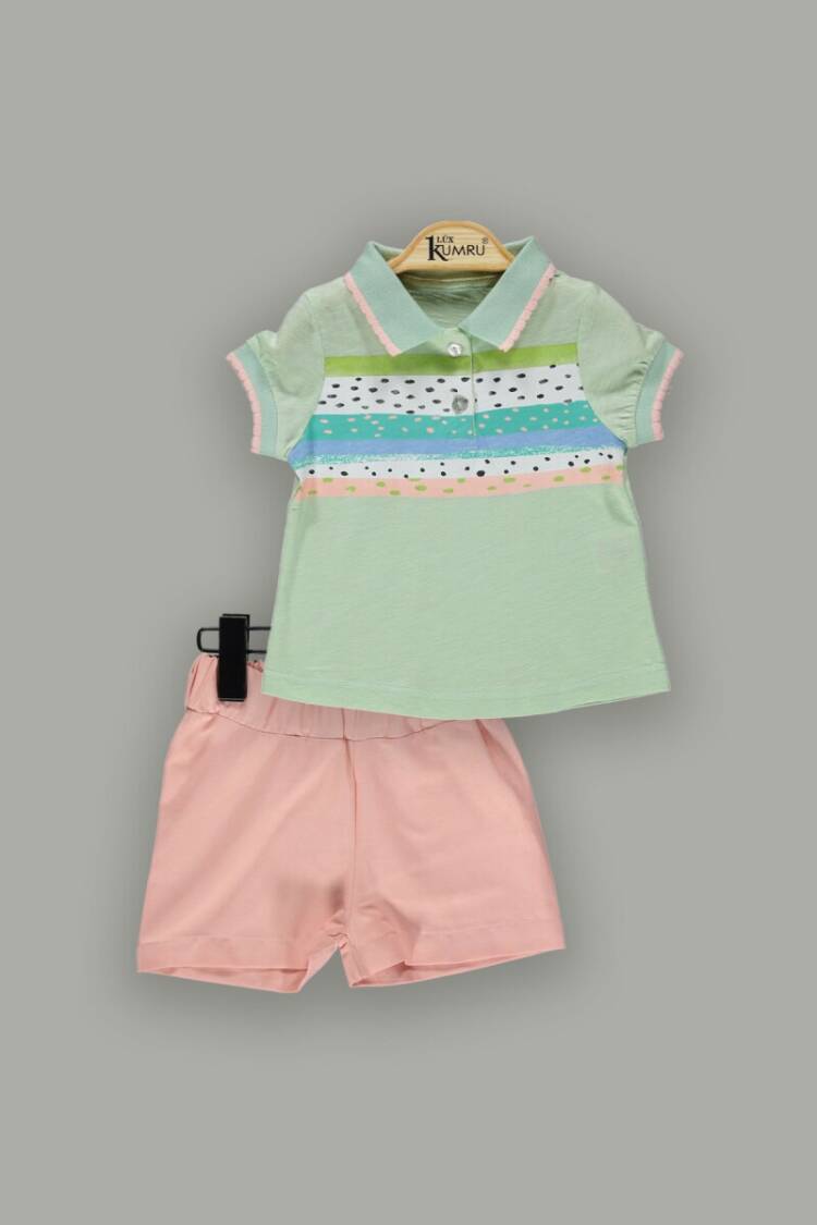 Wholesale 2-Piece Baby Girls T-Shirt Sets with Shorts 6-18M - Brand: Kumru Bebe - Kids & Baby Clothes Wholesale - Globality Store