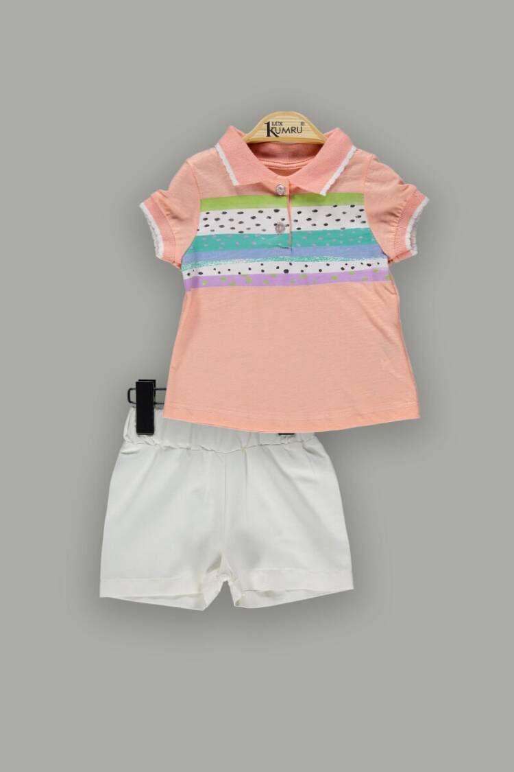 Wholesale 2-Piece Baby Girls T-Shirt Sets with Shorts 6-18M - Brand: Kumru Bebe - Kids & Baby Clothes Wholesale - Globality Store