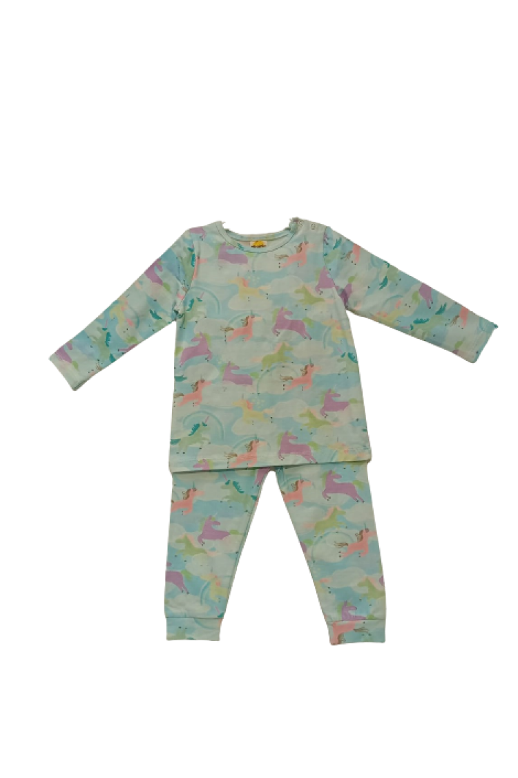 Wholesale 2-Piece Baby Girls Unicorn Set Busra Bebe - Brand: Büşra Bebe - Kids & Baby Clothes Wholesale - Globality Store