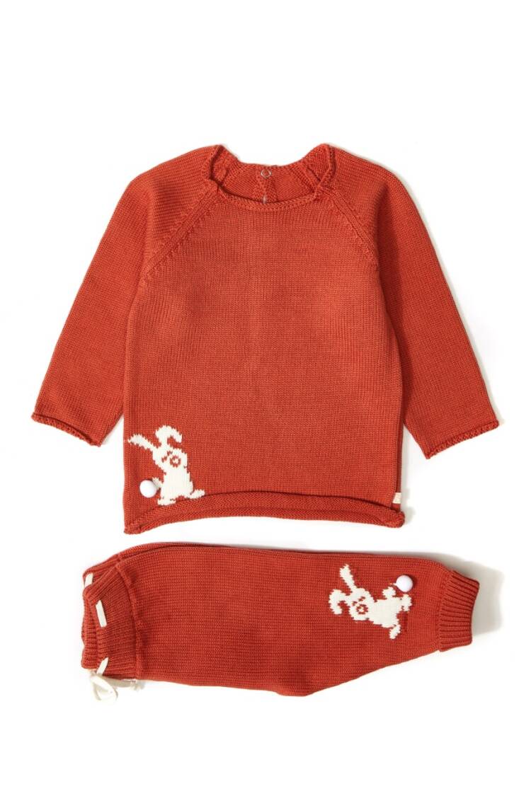Wholesale 2-Piece Baby Organic Sweater Set with Pants 3-12M - Brand: Uludağ Triko - Kids & Baby Clothes Wholesale - Globality Store