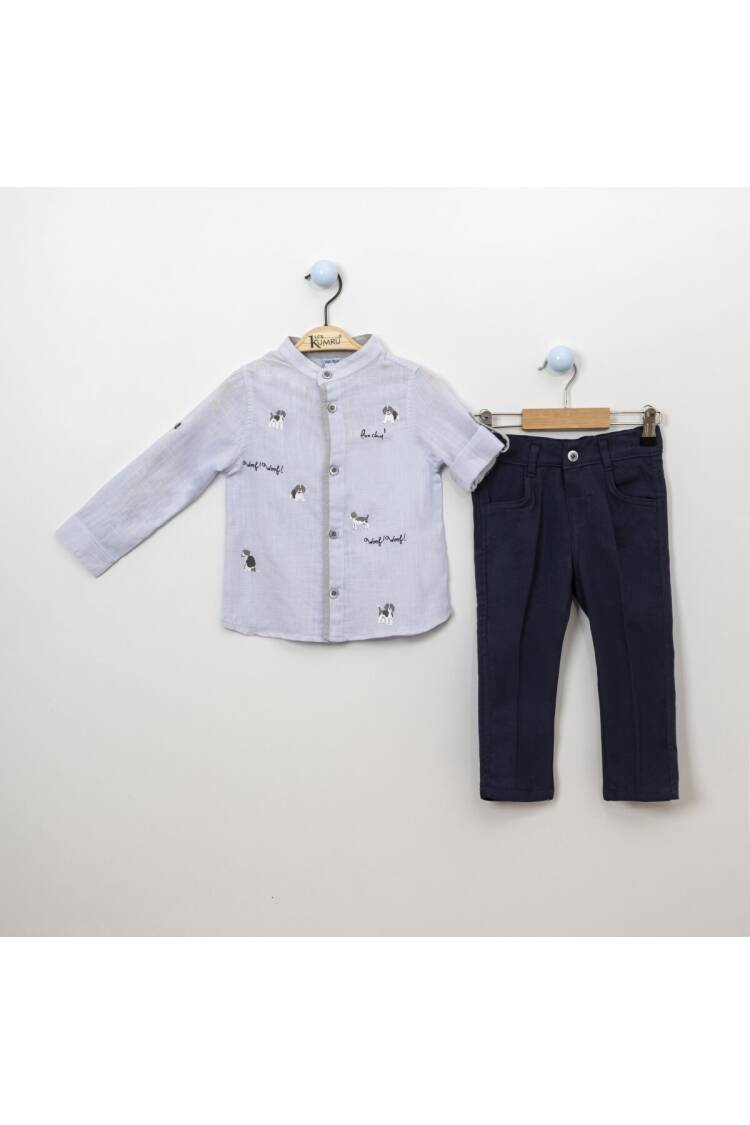 Wholesale 2-Piece Boys Shirt Set with Pants 2-5Y - Brand: Kumru Bebe - Kids & Baby Clothes Wholesale - Globality Store