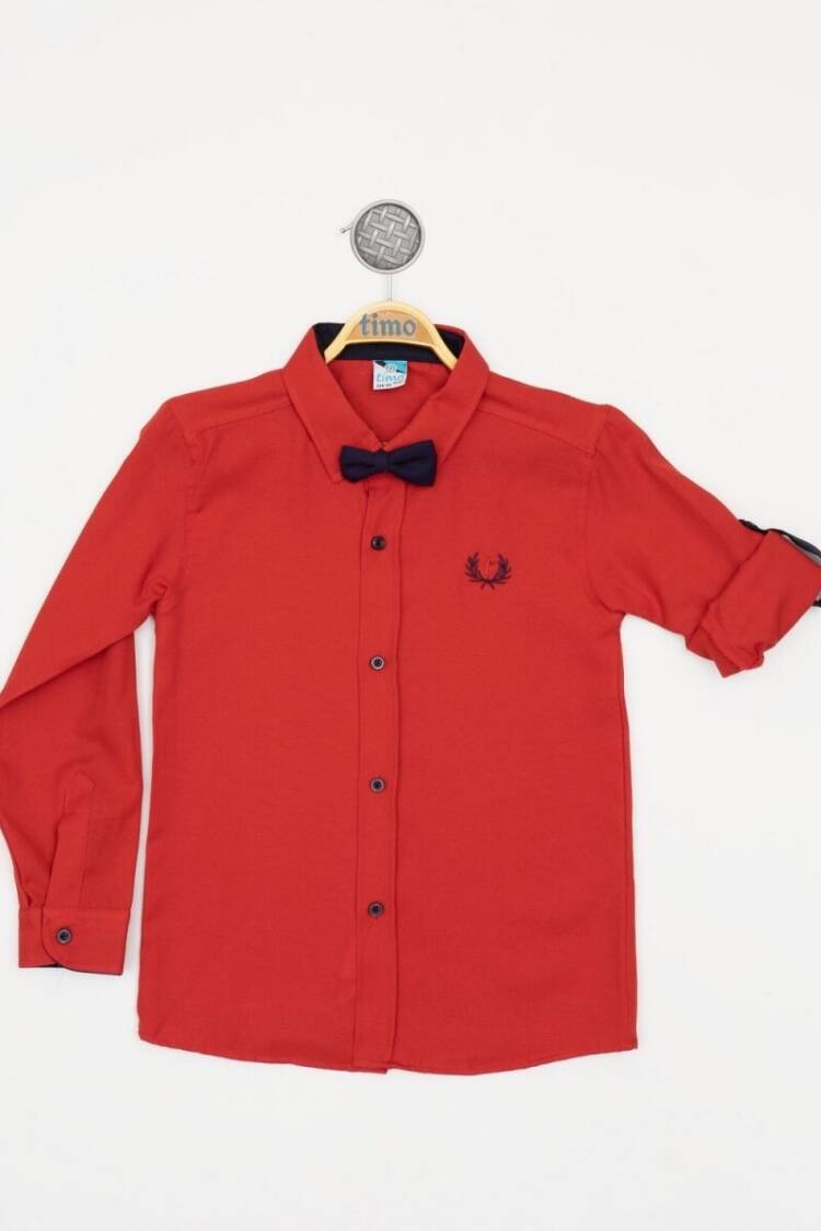 Wholesale 2-Piece Boys Shirt with Bowtie 2-5Y - Brand: Timo - Kids & Baby Clothes Wholesale - Globality Store