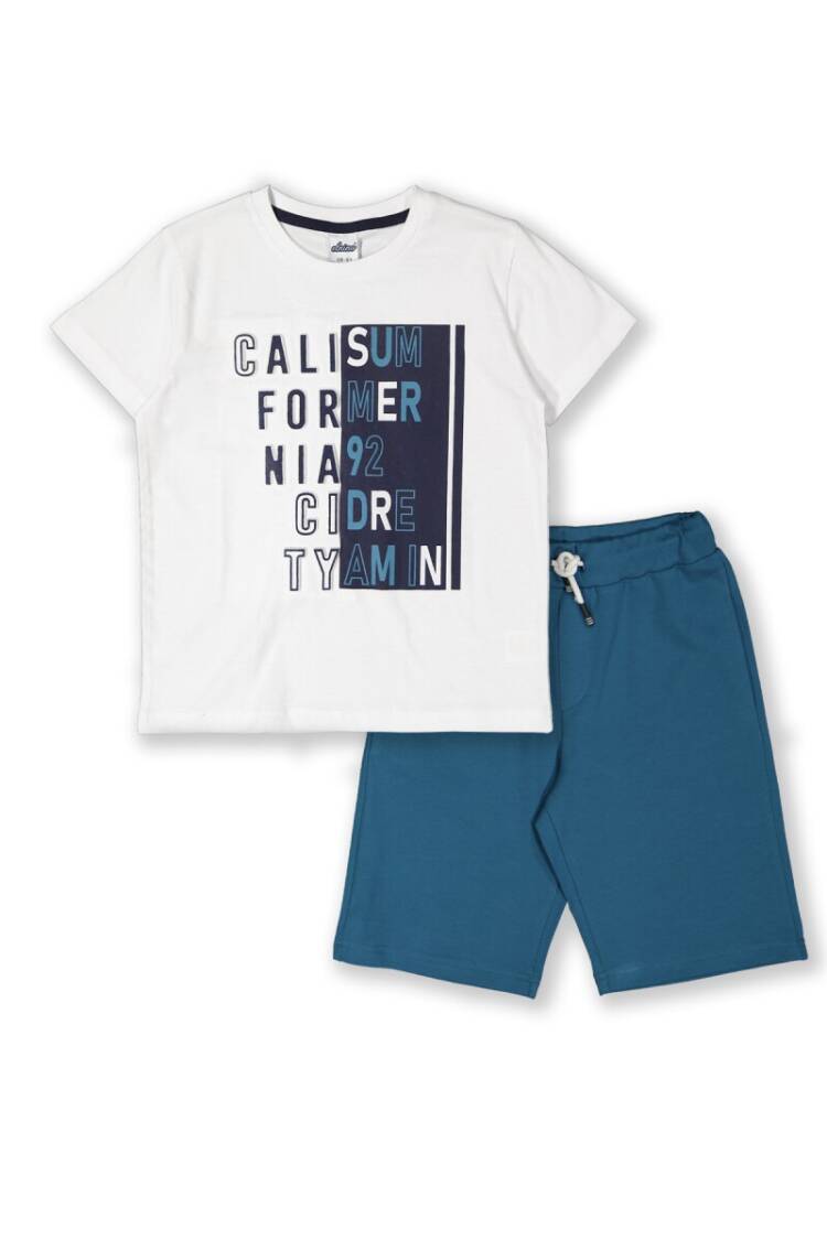 Wholesale 2-Piece Boys Shorts Set with T-shirt 8-14Y - Brand: Elnino - Kids & Baby Clothes Wholesale - Globality Store