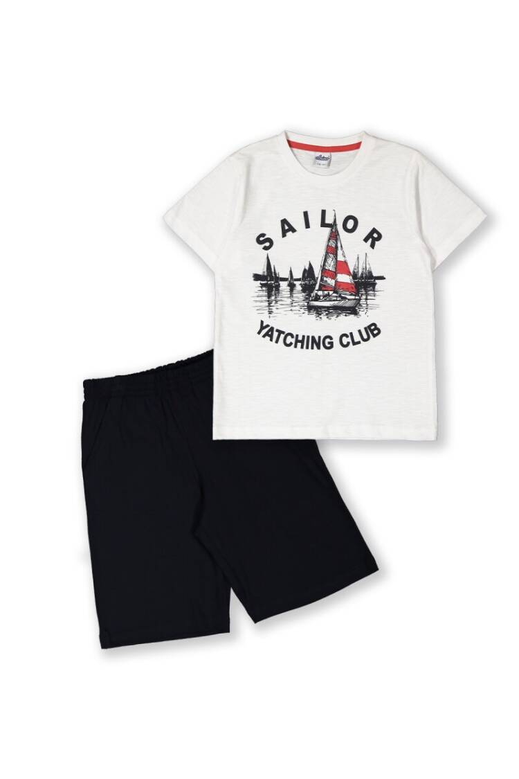 Wholesale 2-Piece Boys T-shirt Set with Shorts 8-14Y - Brand: Elnino - Kids & Baby Clothes Wholesale - Globality Store