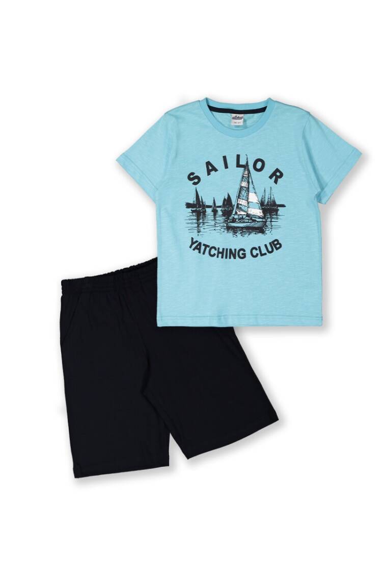 Wholesale 2-Piece Boys T-shirt Set with Shorts 8-14Y - Brand: Elnino - Kids & Baby Clothes Wholesale - Globality Store