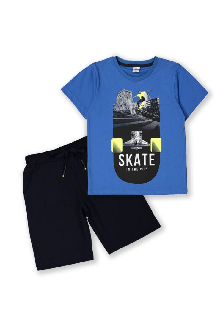 Wholesale 2-Piece Boys T-shirt Set with Shorts 8-14Y - Brand: Elnino - Kids & Baby Clothes Wholesale - Globality Store