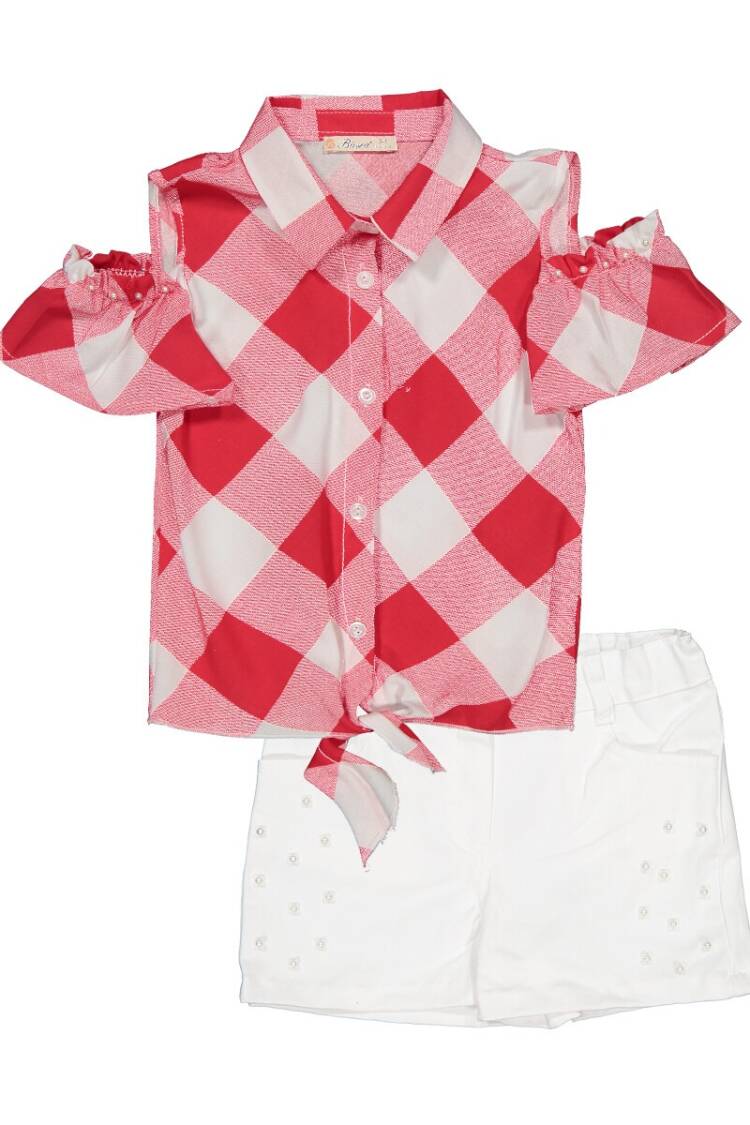 Wholesale 2-Piece Girl Set with Shorts 2-5Y Busra Bebe - Brand: Büşra Bebe - Kids & Baby Clothes Wholesale - Globality Store