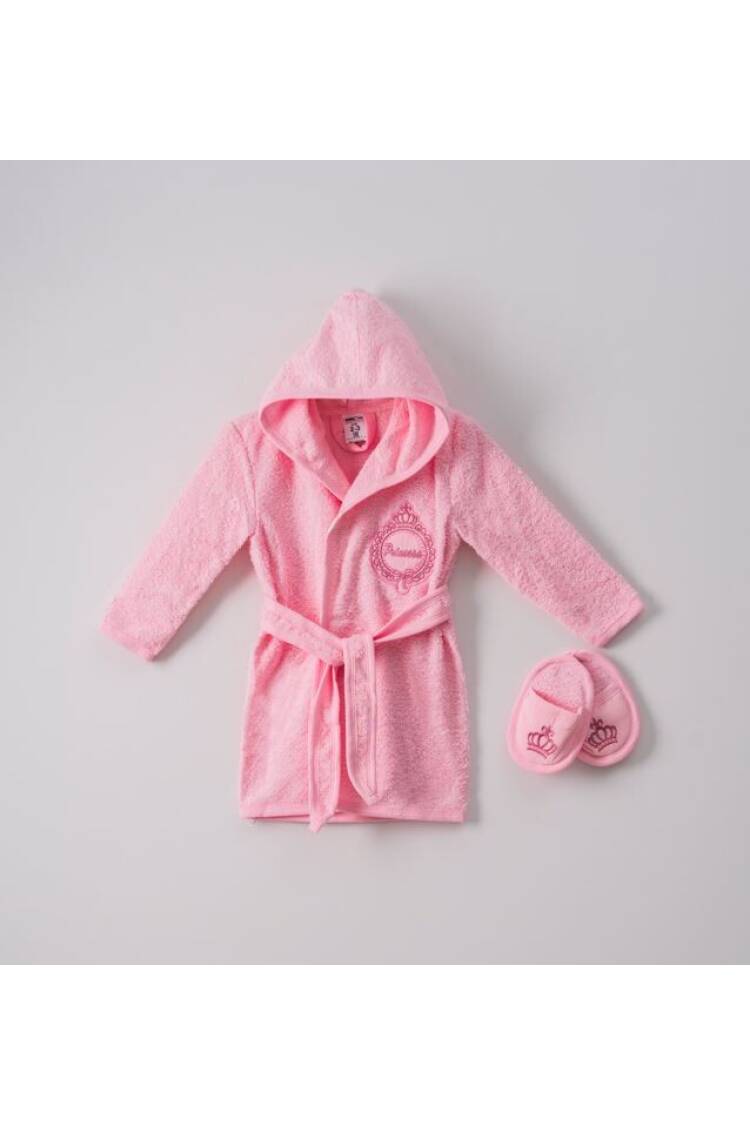 Wholesale 2-Piece Girls Bathrobe with Slipper 1-4Y - Brand: Ramel Kids - Kids & Baby Clothes Wholesale - Globality Store