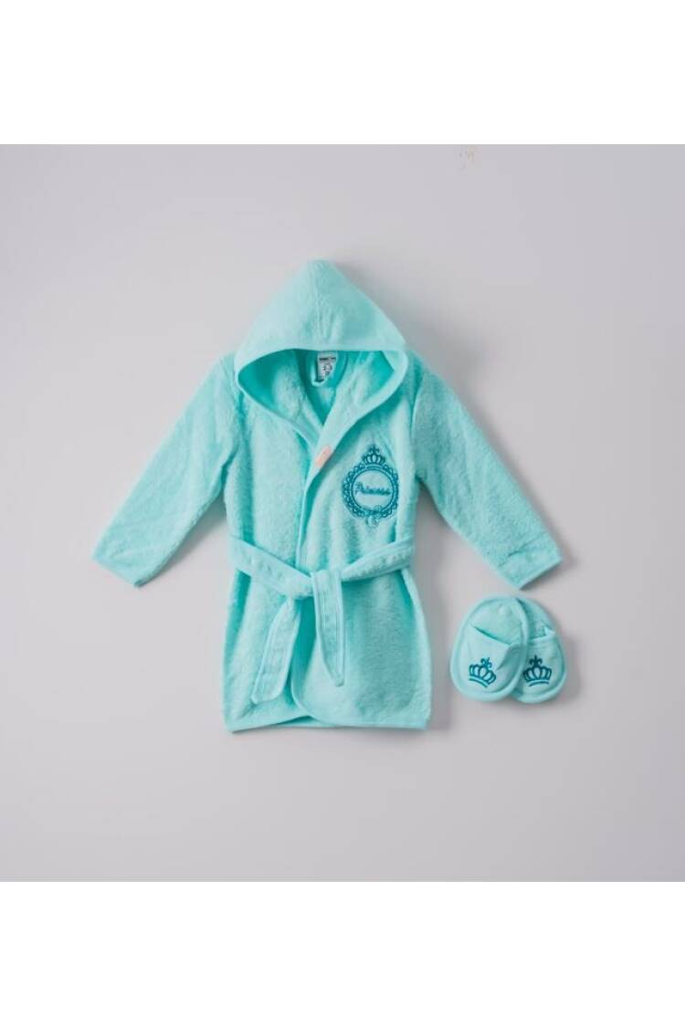 Wholesale 2-Piece Girls Bathrobe with Slipper 1-4Y - Brand: Ramel Kids - Kids & Baby Clothes Wholesale - Globality Store