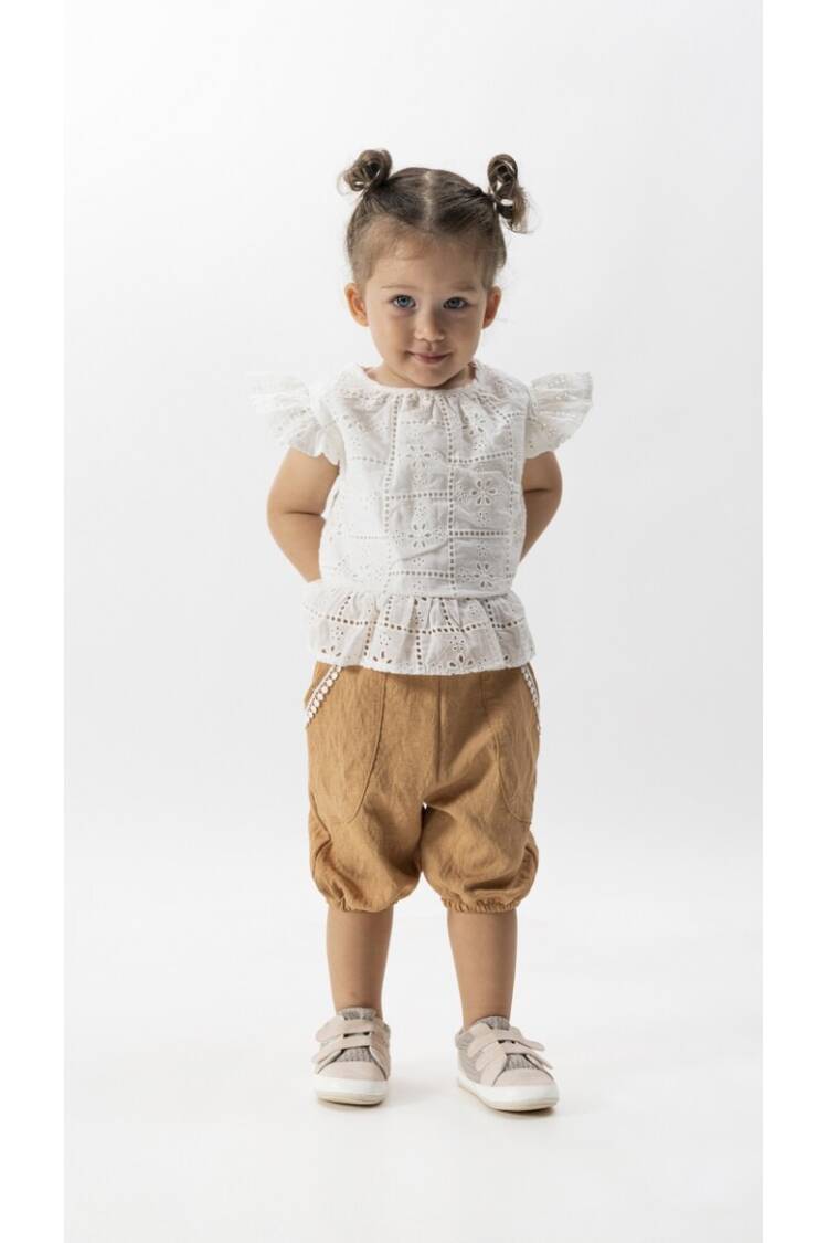 Wholesale 2-Piece Girls Blouse Set With Shorts 2-5Y - Brand: Wecan - Kids & Baby Clothes Wholesale - Globality Store