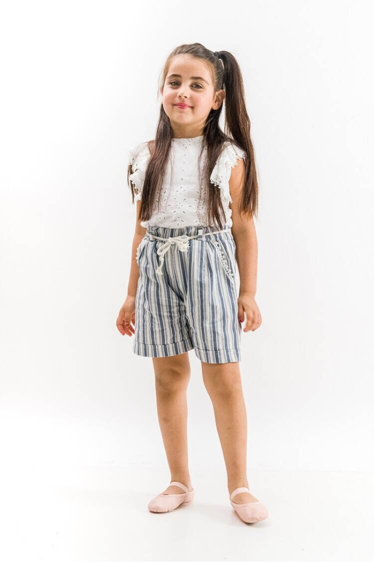 Wholesale 2-Piece Girls Blouse Set With Shorts 2-5Y - Brand: Wecan - Kids & Baby Clothes Wholesale - Globality Store