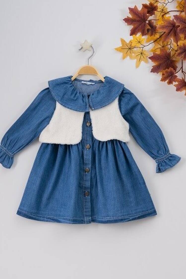 Wholesale 2-Piece Girls Dress with Bolero 3-6Y - Brand: Büşra Bebe - Kids & Baby Clothes Wholesale - Globality Store