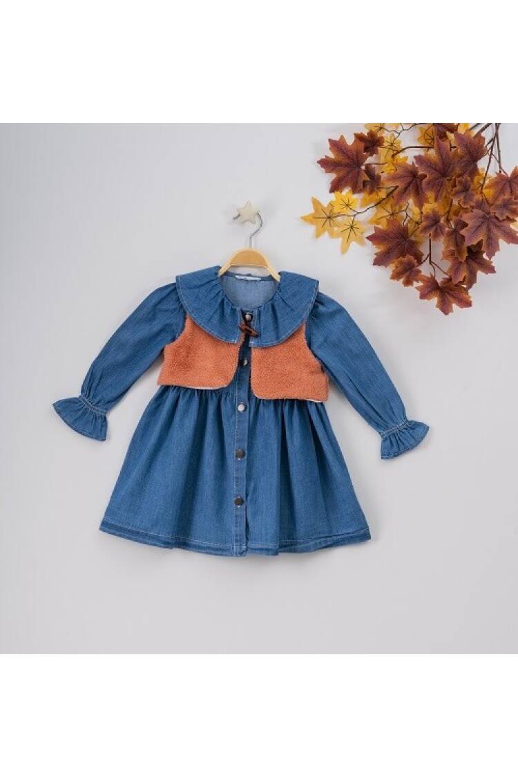 Wholesale 2-Piece Girls Dress with Bolero 3-6Y - Brand: Büşra Bebe - Kids & Baby Clothes Wholesale - Globality Store