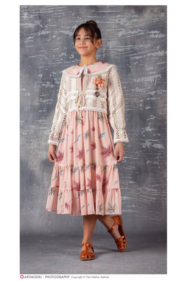 Wholesale 2-Piece Girls Dress with Bolero 9-12Y - Brand: Tivido - Kids & Baby Clothes Wholesale - Globality Store