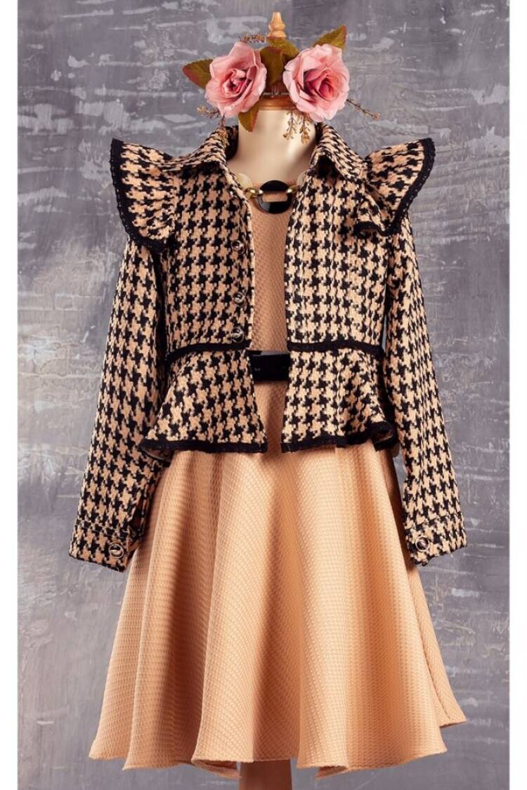 Wholesale 2-Piece Girls Dress with Jacket 6-12Y - Brand: Tivido - Kids & Baby Clothes Wholesale - Globality Store