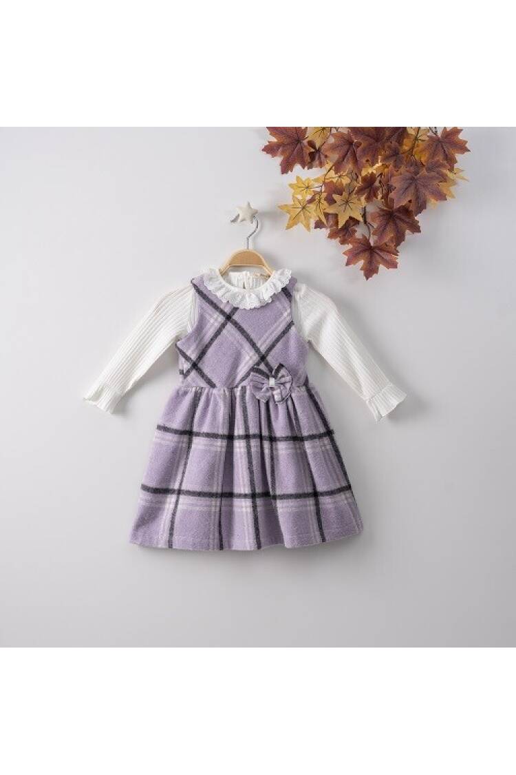 Wholesale 2-Piece Girls Dress with Long Sleeve T-shirt 3-6Y - Brand: Büşra Bebe - Kids & Baby Clothes Wholesale - Globality Store