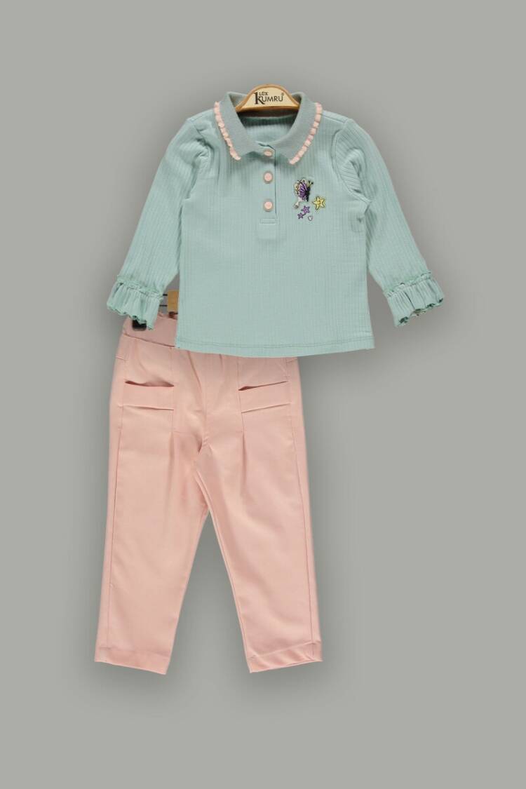 Wholesale 2-Piece Girls Pants and Long Sleeve T-shirt 2-5Y - Brand: Kumru Bebe - Kids & Baby Clothes Wholesale - Globality Store