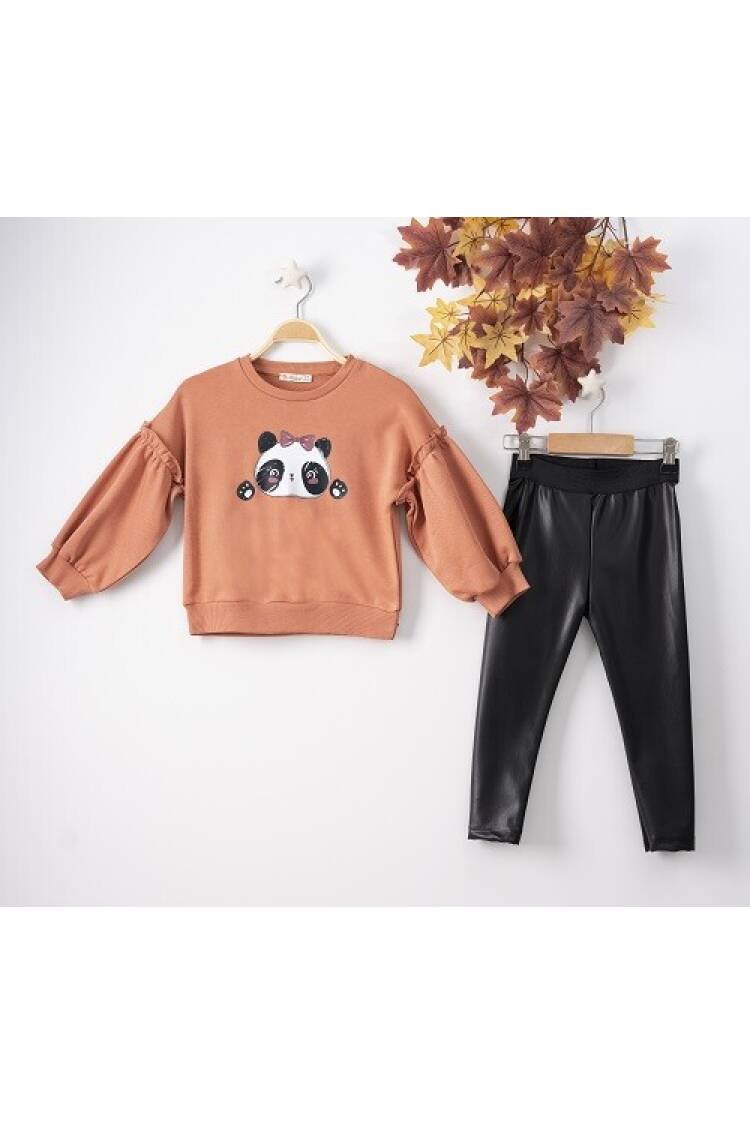 Wholesale 2-Piece Girls Set with Sweat and Leggings 3-6Y - Brand: Büşra Bebe - Kids & Baby Clothes Wholesale - Globality Store