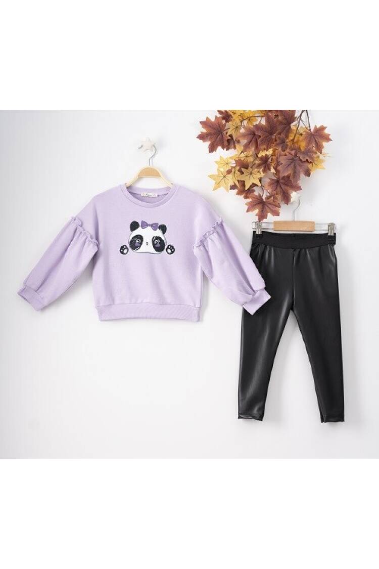 Wholesale 2-Piece Girls Set with Sweat and Leggings 3-6Y - Brand: Büşra Bebe - Kids & Baby Clothes Wholesale - Globality Store