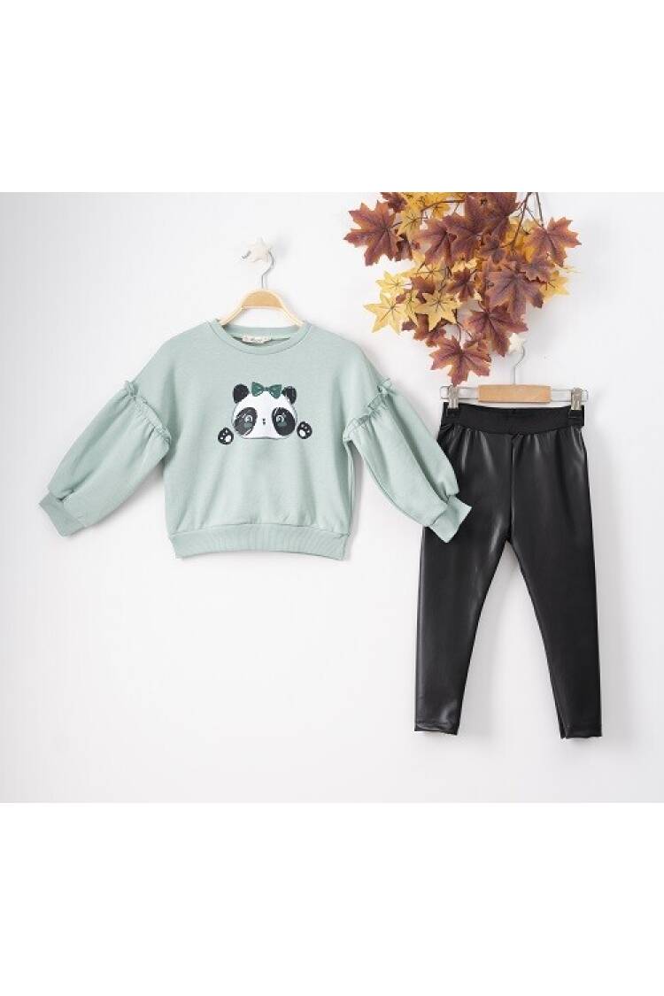 Wholesale 2-Piece Girls Set with Sweat and Leggings 3-6Y - Brand: Büşra Bebe - Kids & Baby Clothes Wholesale - Globality Store