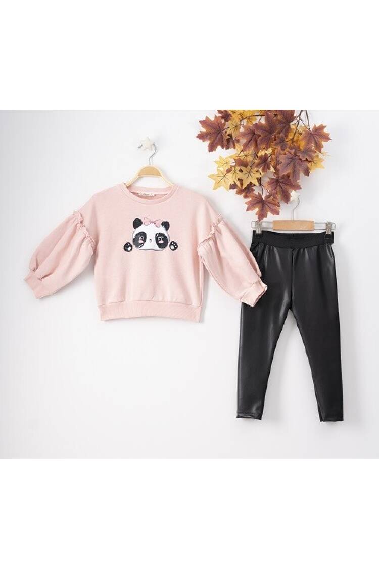 Wholesale 2-Piece Girls Set with Sweat and Leggings 3-6Y - Brand: Büşra Bebe - Kids & Baby Clothes Wholesale - Globality Store