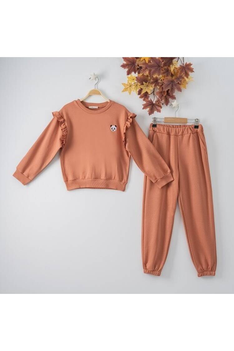 Wholesale 2-Piece Girls Set with Sweat and Sweatpants 7-10Y - Brand: Büşra Bebe - Kids & Baby Clothes Wholesale - Globality Store