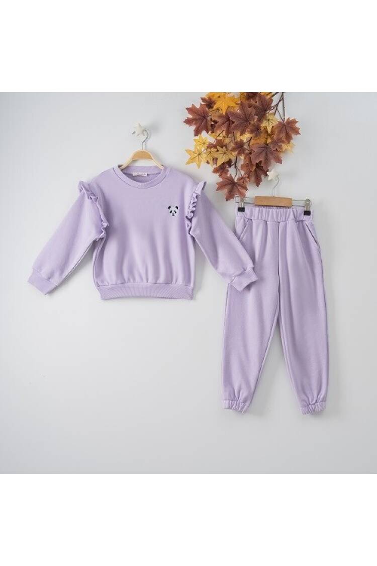Wholesale 2-Piece Girls Set with Sweat and Sweatpants 7-10Y - Brand: Büşra Bebe - Kids & Baby Clothes Wholesale - Globality Store