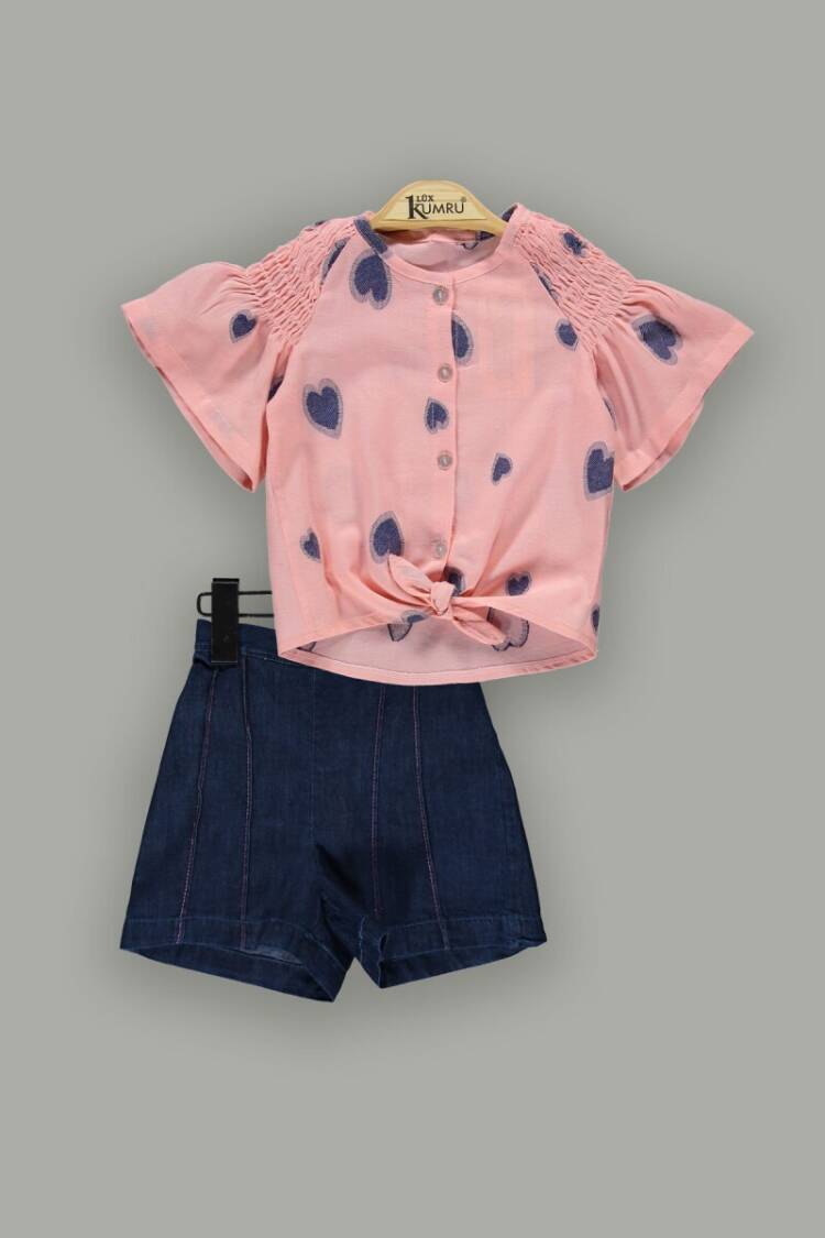 Wholesale 2-Piece Girls Shirt and Shorts Set 2-5Y - Brand: Kumru Bebe - Kids & Baby Clothes Wholesale - Globality Store