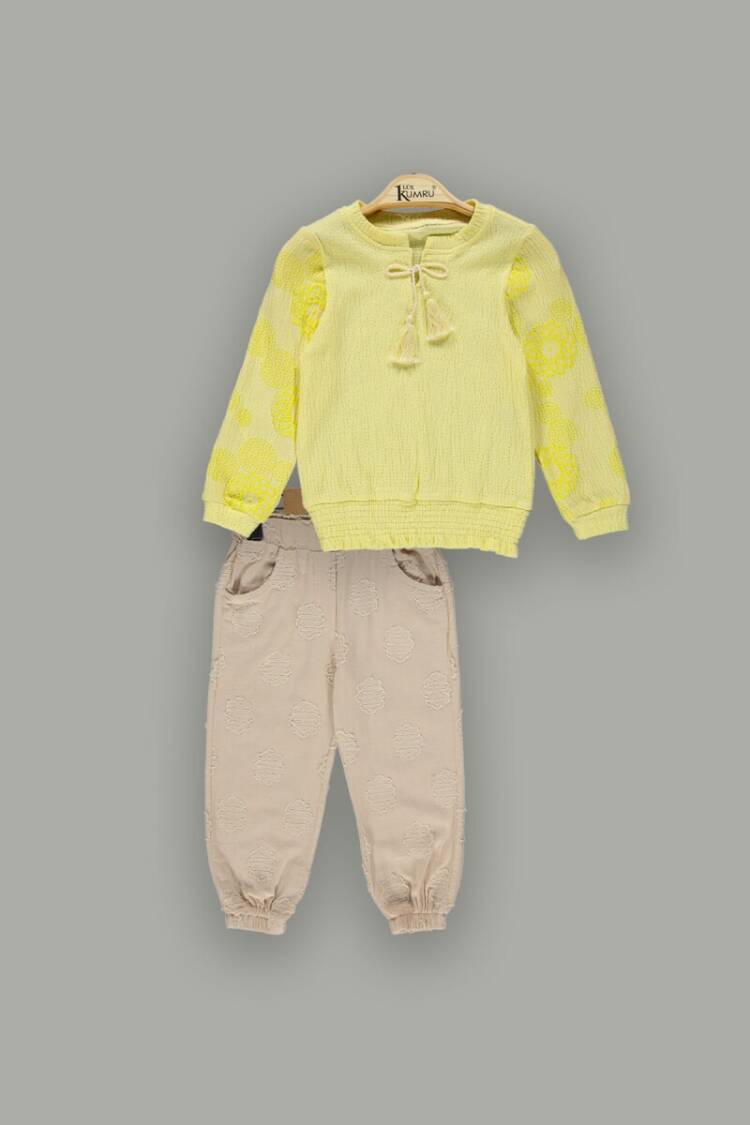 Wholesale 2-Piece Girls Shirt Sets With Pants 2-5Y - Brand: Kumru Bebe - Kids & Baby Clothes Wholesale - Globality Store