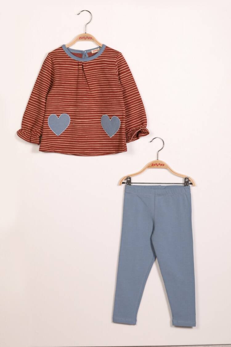 Wholesale 2-Piece Girls Sweat Set with Leggings 2-7Y - Brand: Zeyland - Kids & Baby Clothes Wholesale - Globality Store