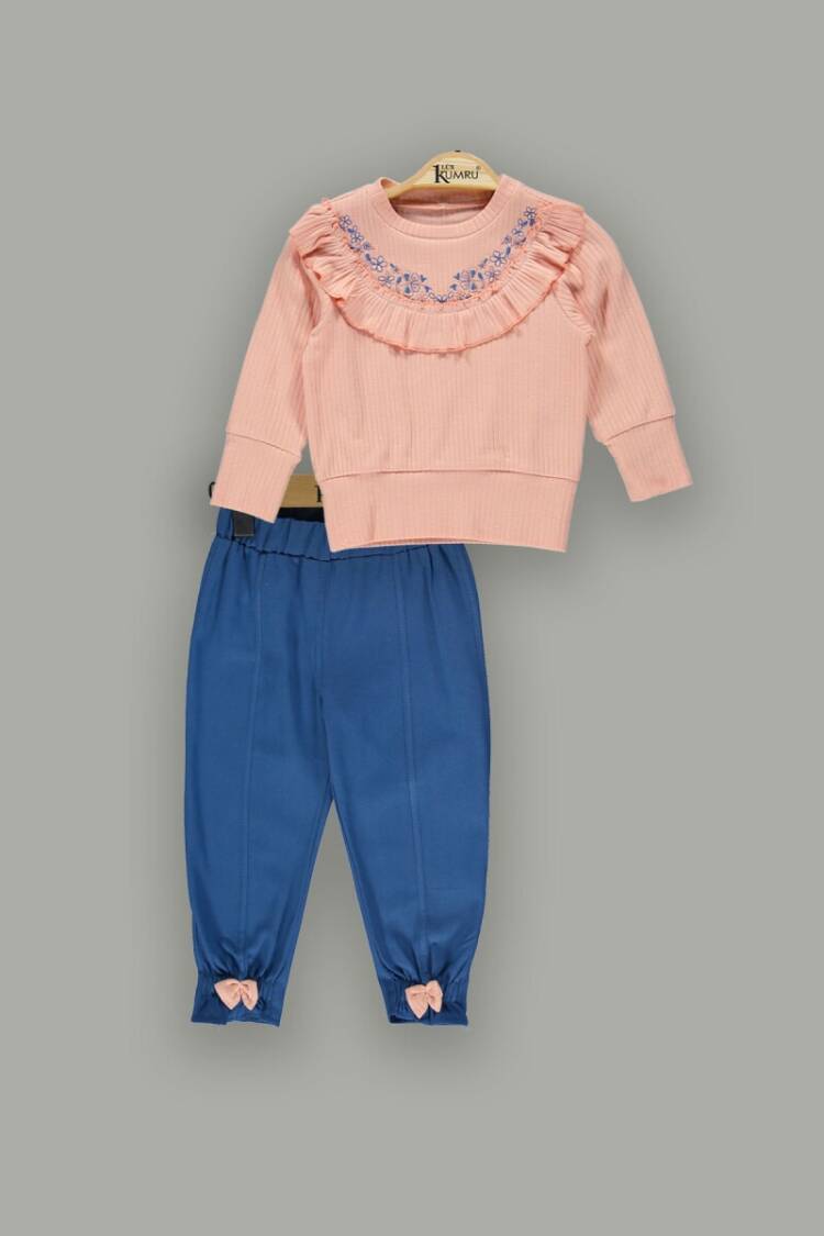 Wholesale 2-Piece Girls Sweat Sets with Pants 2-5Y - Brand: Kumru Bebe - Kids & Baby Clothes Wholesale - Globality Store