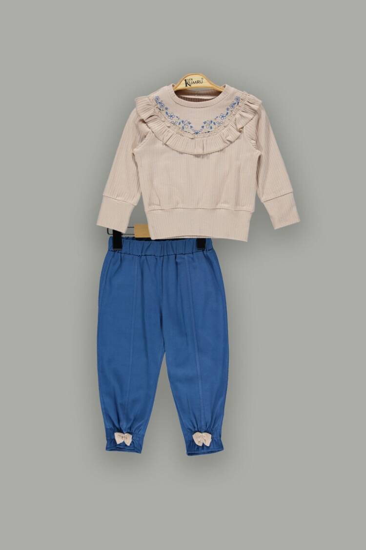 Wholesale 2-Piece Girls Sweat Sets with Pants 2-5Y - Brand: Kumru Bebe - Kids & Baby Clothes Wholesale - Globality Store