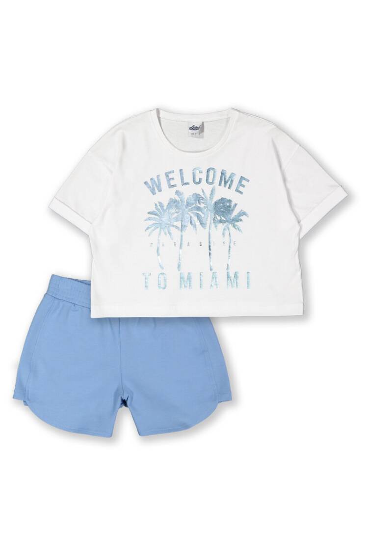 Wholesale 2-Piece Girls T-shirt Set with Shorts 8-14Y - Brand: Elnino - Kids & Baby Clothes Wholesale - Globality Store