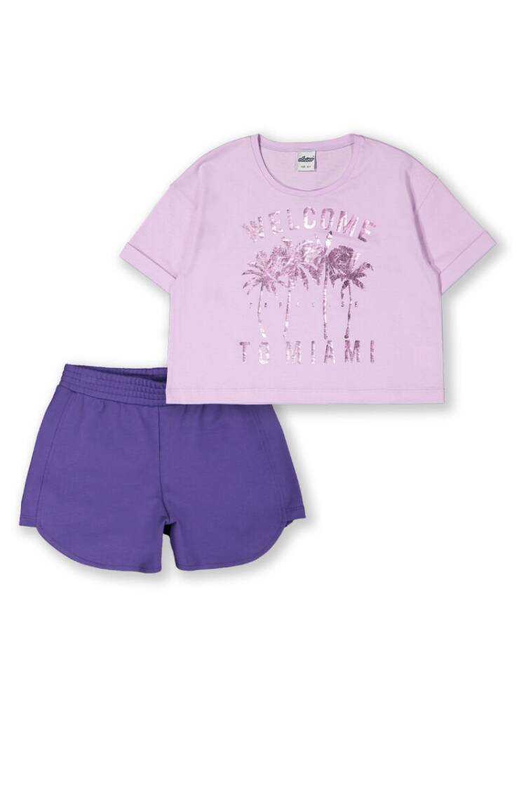 Wholesale 2-Piece Girls T-shirt Set with Shorts 8-14Y - Brand: Elnino - Kids & Baby Clothes Wholesale - Globality Store
