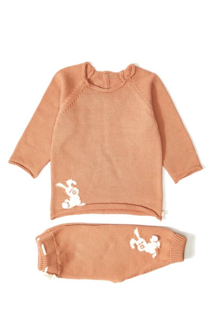 Wholesale 2-Piece Organic Baby Knitwear Sweater Set with Pants 12-36M - Brand: Uludağ Triko - Kids & Baby Clothes Wholesale - Globality Store
