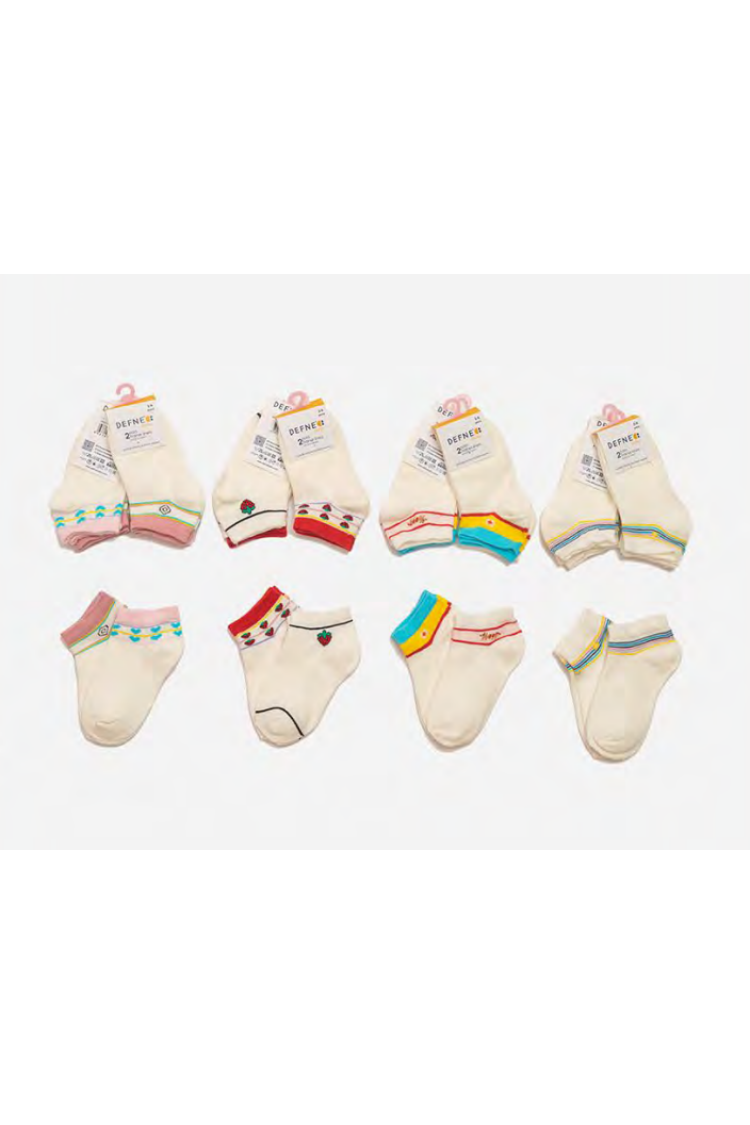 Wholesale 24-Piece Baby Girls Socks with Box - Brand: Defne - Kids & Baby Clothes Wholesale - Globality Store